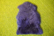 Load image into Gallery viewer, Genuine Australian Midnight Blue SHEEPSKIN Rug 100% Natural Real Sheepskin Fur Area Rug (3 x 2 ft. approx.)
