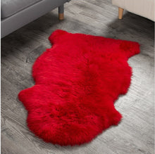 Load image into Gallery viewer, Genuine Australian Red SHEEPSKIN Rug (3 x 2 ft approx. ) 100% Natural Real Sheepskin Fur Area Rug
