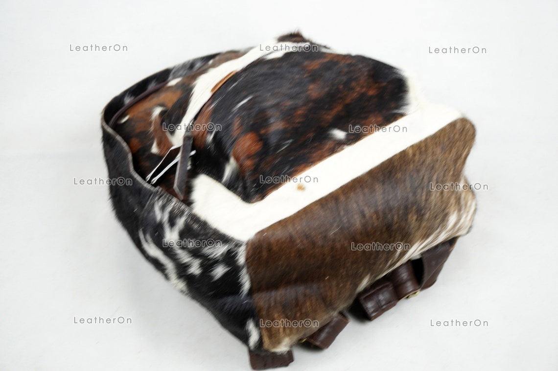 Backpack!! Natural Cowhide Backpack | 100% Real Hair On Cowhide Leather Backpack | Cowhide Shoulder Bag | Hair on Leather Backpack | BP63