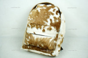 Backpack!! Natural Cowhide Backpack | 100% Real Hair On Cowhide Leather Backpack | Cowhide Shoulder Bag | Hair on Leather Backpack | BP65