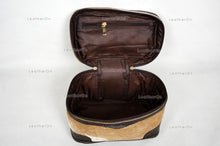 Load image into Gallery viewer, Cowhide Beauty Box Bag | 100% Natural Cowhide Top Handle Bag | Real Hair On Cowhide Leather Ladies Bag | BOX05
