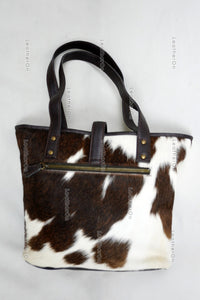 Cowhide Shoulder Bag | 100% Natural Hair on Cowhide Leather Handbag | Real Cow Skin Ladies Shoulder Bag | Exact as Photo | CSB01