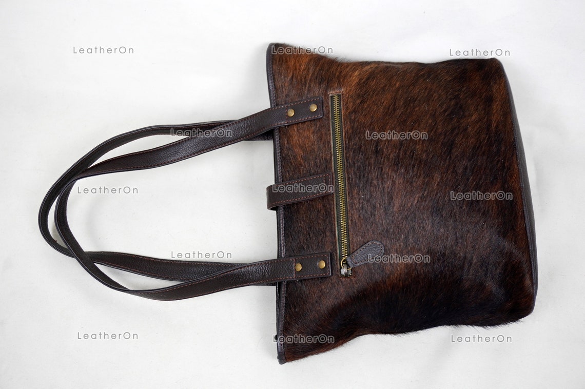Brindle Cowhide Shoulder Bag | 100% Natural Hair on Cowhide Leather Handbag | Real Cow Skin Ladies Shoulder Bag | CSB02