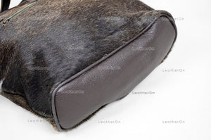 Cowhide Shoulder Bag | 100% Natural Hair on Cowhide Leather Handbag | Real Cow Skin Ladies Shoulder Bag | CSB03