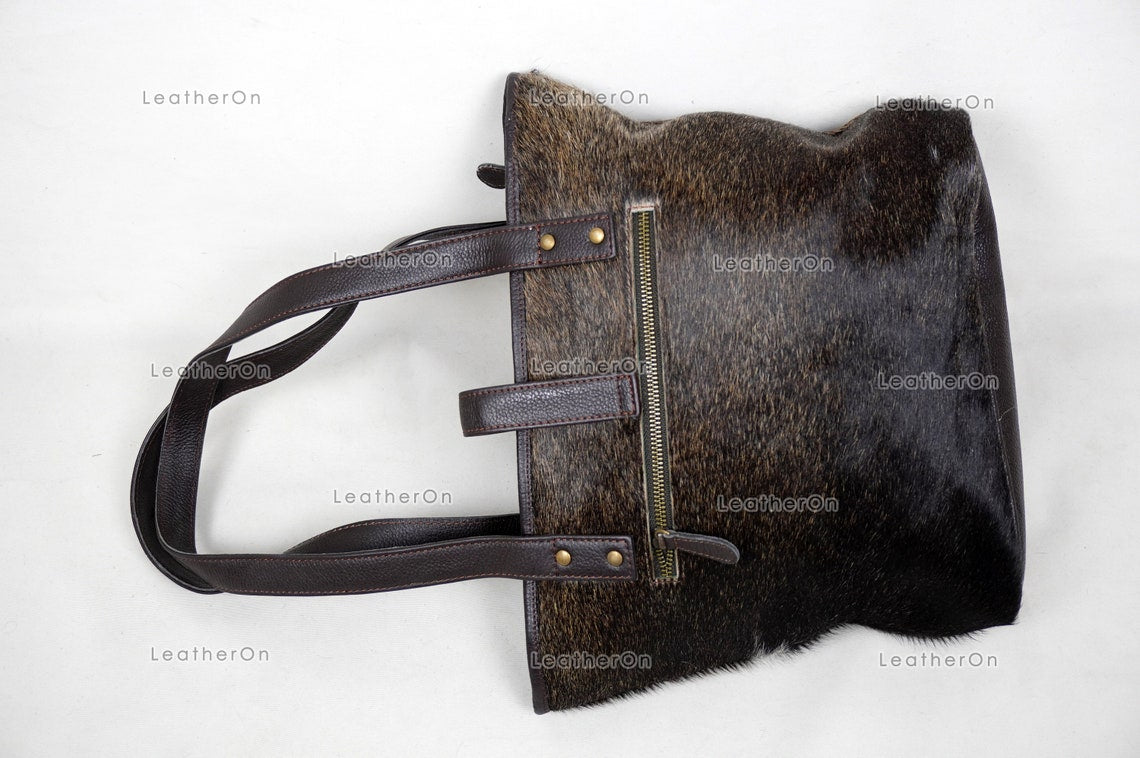 Cowhide Shoulder Bag | 100% Natural Hair on Cowhide Leather Handbag | Real Cow Skin Ladies Shoulder Bag | CSB03