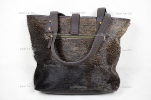 Cowhide Shoulder Bag | 100% Natural Hair on Cowhide Leather Handbag | Real Cow Skin Ladies Shoulder Bag | CSB03