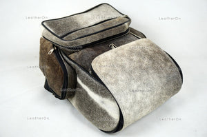 Large! Natural Cowhide Backpack | 100% Real Hair On Cowhide Leather Backpack | Cowhide Shoulder Bag | Hair on Leather Backpack | BP22