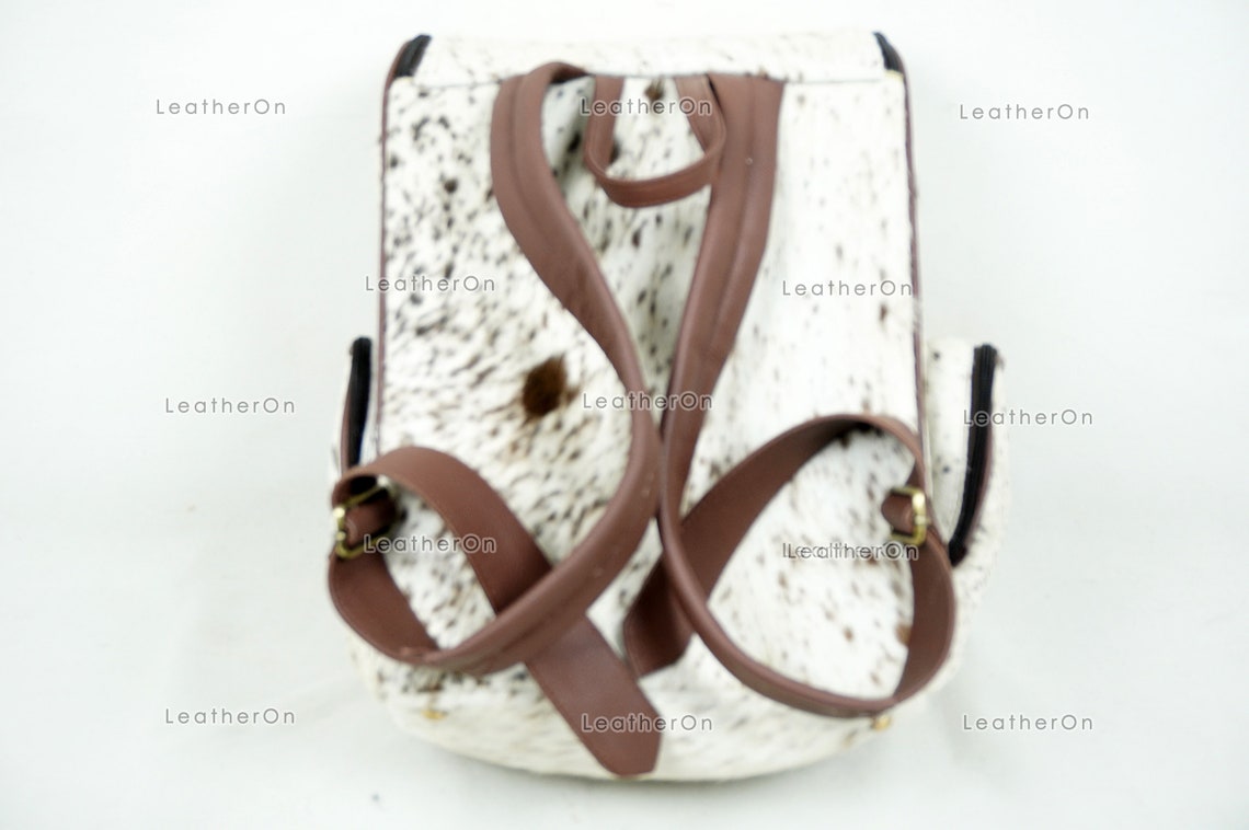Natural Cowhide Backpack | 100% Real Hair On Cowhide Leather Backpack | Cowhide Shoulder Bag | Hair on Leather Backpack | BP29