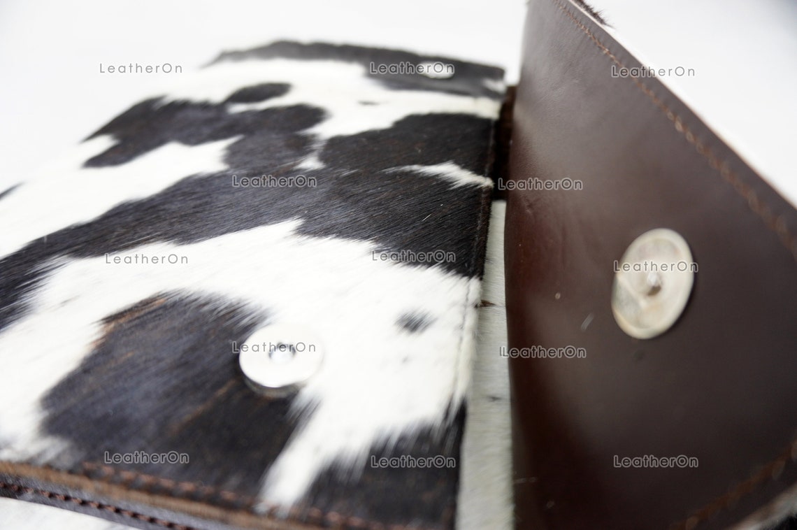 Cowhide Laptop Briefcase Bag | Natural Cowhide Office Satchel Bag | Cowhide Messenger Bag | Cowhide File Bag | Documents Bag | OB22