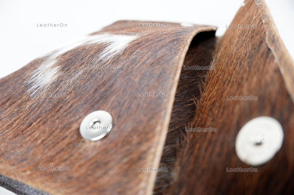 Cowhide Laptop Briefcase Bag | Natural Cowhide Office Satchel Bag | Cowhide Messenger Bag | Cowhide File Bag | Documents Bag | OB24