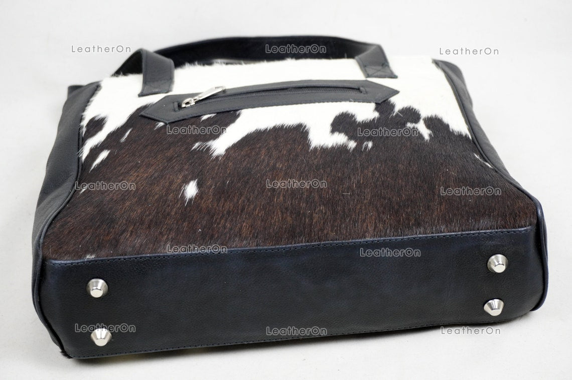 Cowhide Shoulder Bag | 100% Natural Hair on Cowhide Leather Handbag | Real Cow Skin Ladies Shoulder Bag | HB81