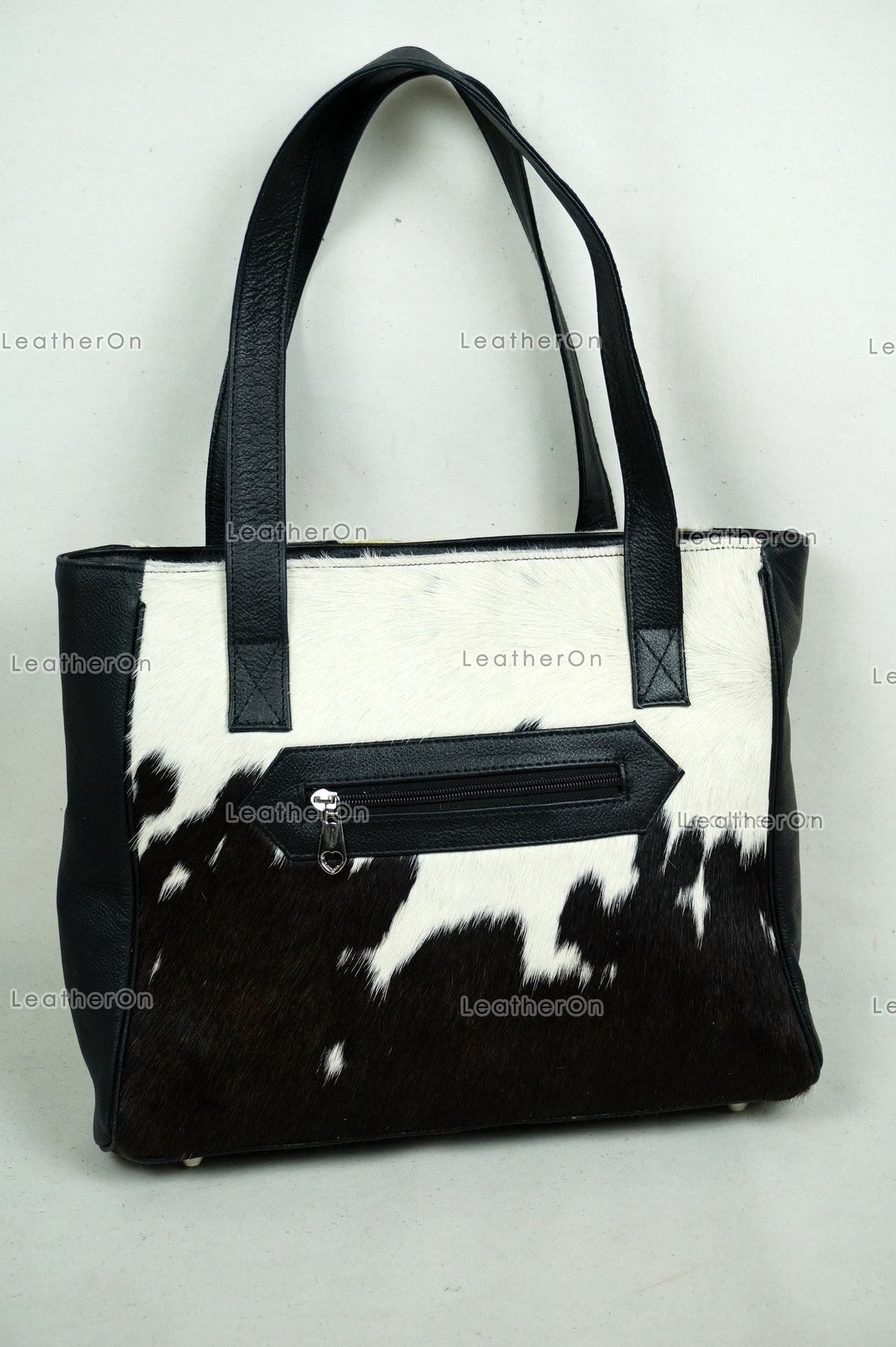 Cowhide Shoulder Bag 100 Natural Hair on Cowhide Leather