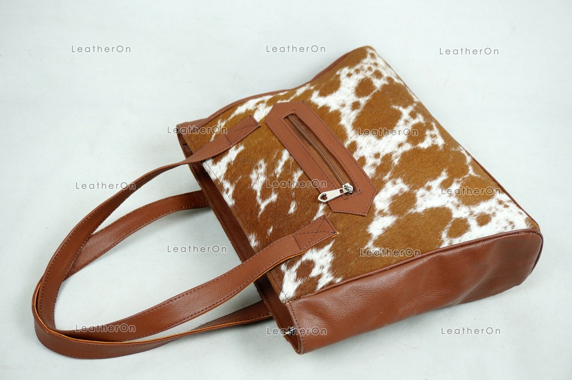 Cowhide Shoulder Bag | 100% Natural Hair on Cowhide Leather Handbag | Real Cow Skin Ladies Shoulder Bag | HB82