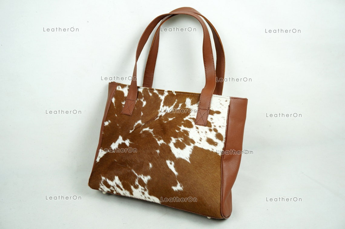 Cowhide Shoulder Bag | 100% Natural Hair on Cowhide Leather Handbag | Real Cow Skin Ladies Shoulder Bag | HB82