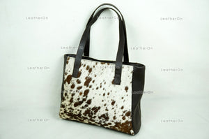 Cowhide Shoulder Bag | 100% Natural Hair on Cowhide Leather Handbag | Real Cow Skin Ladies Shoulder Bag | HB83