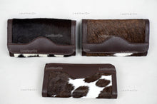 Load image into Gallery viewer, 100% Natural Cowhide Clutch Wallet | Real Hair on Leather Clutch Purse | Genuine Cow Skin Leather Clutch Pouch | Real Cowhide Clutch Bag
