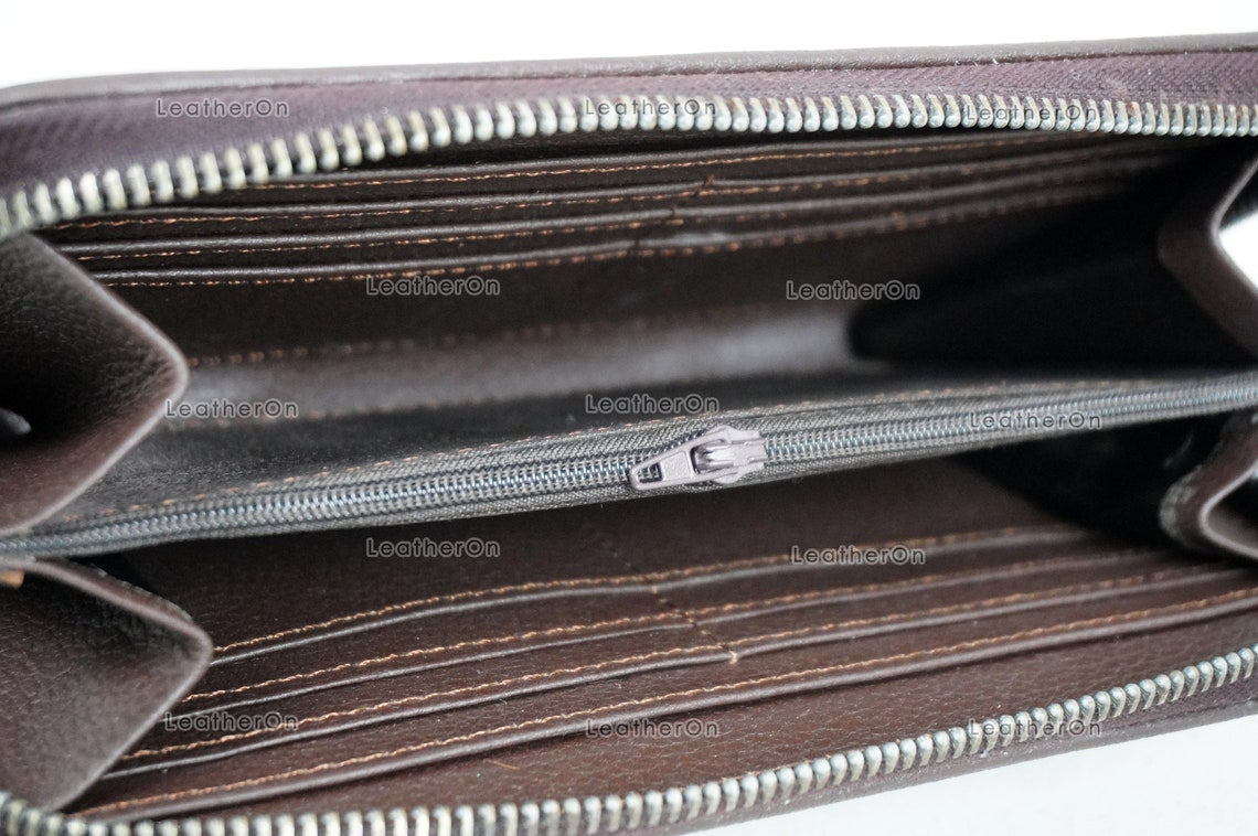 100% Natural Cowhide Clutch Wallet | Real Hair on Leather Clutch Purse | Genuine Cow Skin Leather Clutch Pouch | Real Cowhide Clutch Bag