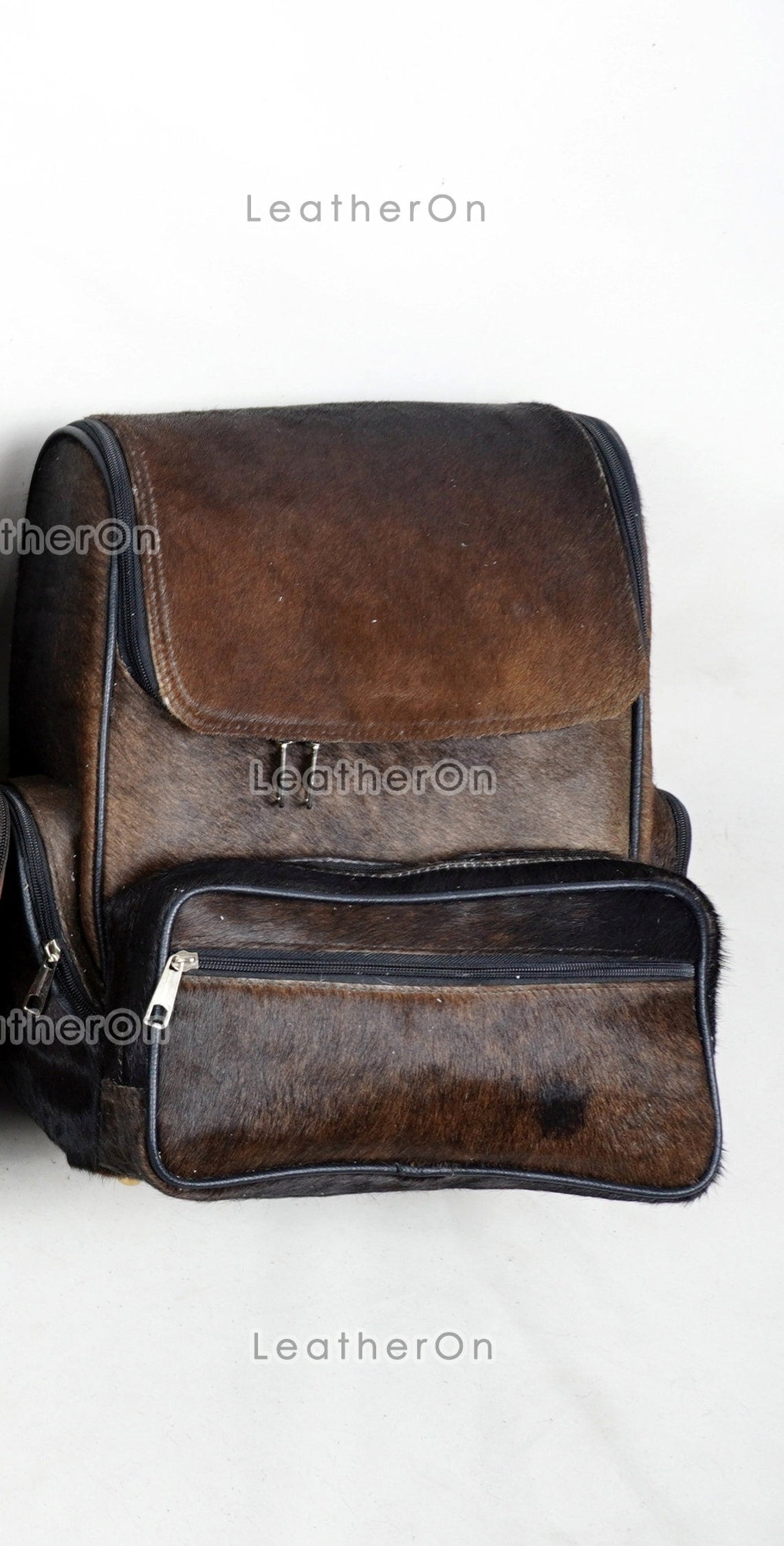 Large Backpack!! Exact as Photo, Natural Cowhide Backpack | 100% Hair On Cowhide Leather Diaper Bag | Real Cow skin Backpack