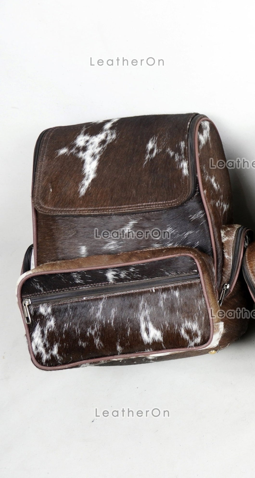 Large Backpack!! Exact as Photo, Natural Cowhide Backpack | 100% Hair On Cowhide Leather Diaper Bag | Real Cow skin Backpack