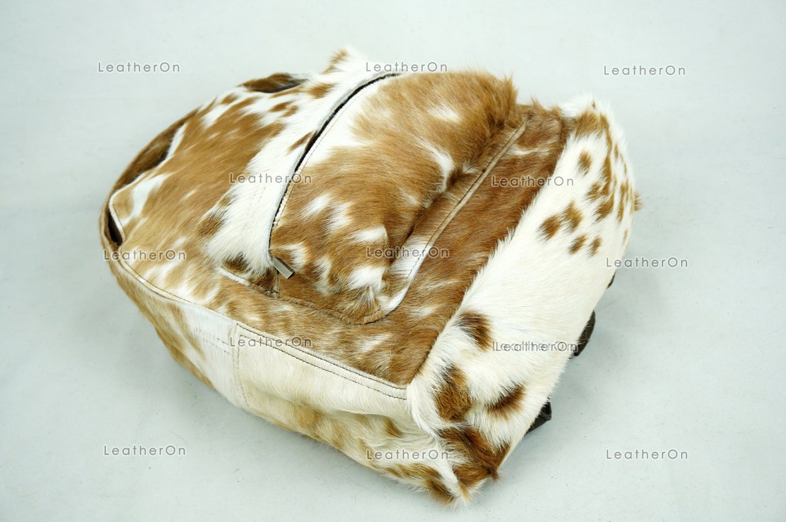 Backpack!! Natural Cowhide Backpack | 100% Real Hair On Cowhide Leather Backpack | Cowhide Shoulder Bag | Hair on Leather Backpack | BP65