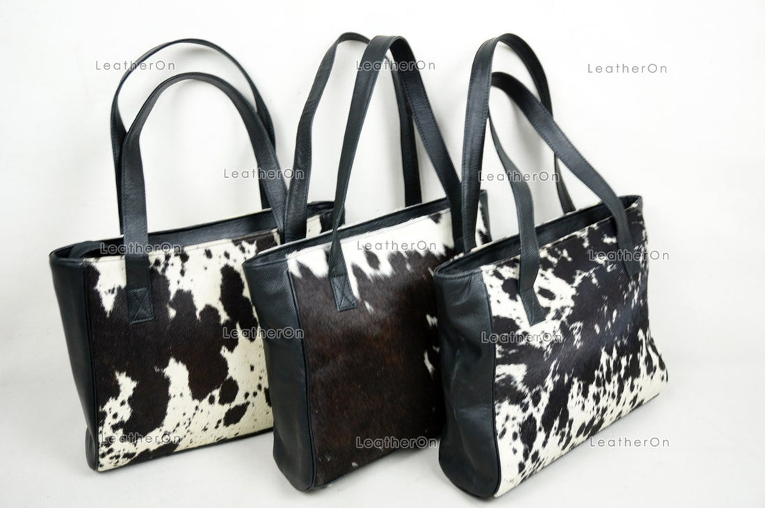 Cowhide Shoulder Bag | 100% Natural Hair on Cowhide Leather Handbag | Real Cow Skin Ladies Shoulder Bag | HB81
