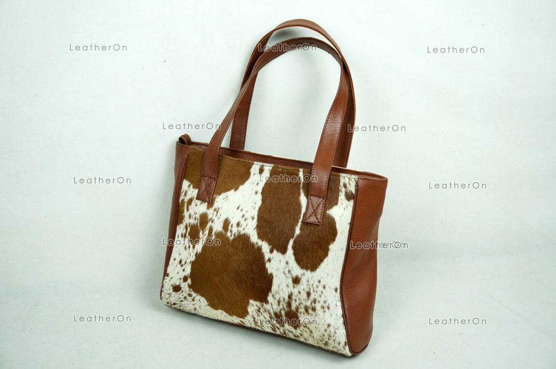 Cowhide Shoulder Bag | 100% Natural Hair on Cowhide Leather Handbag | Real Cow Skin Ladies Shoulder Bag | HB82