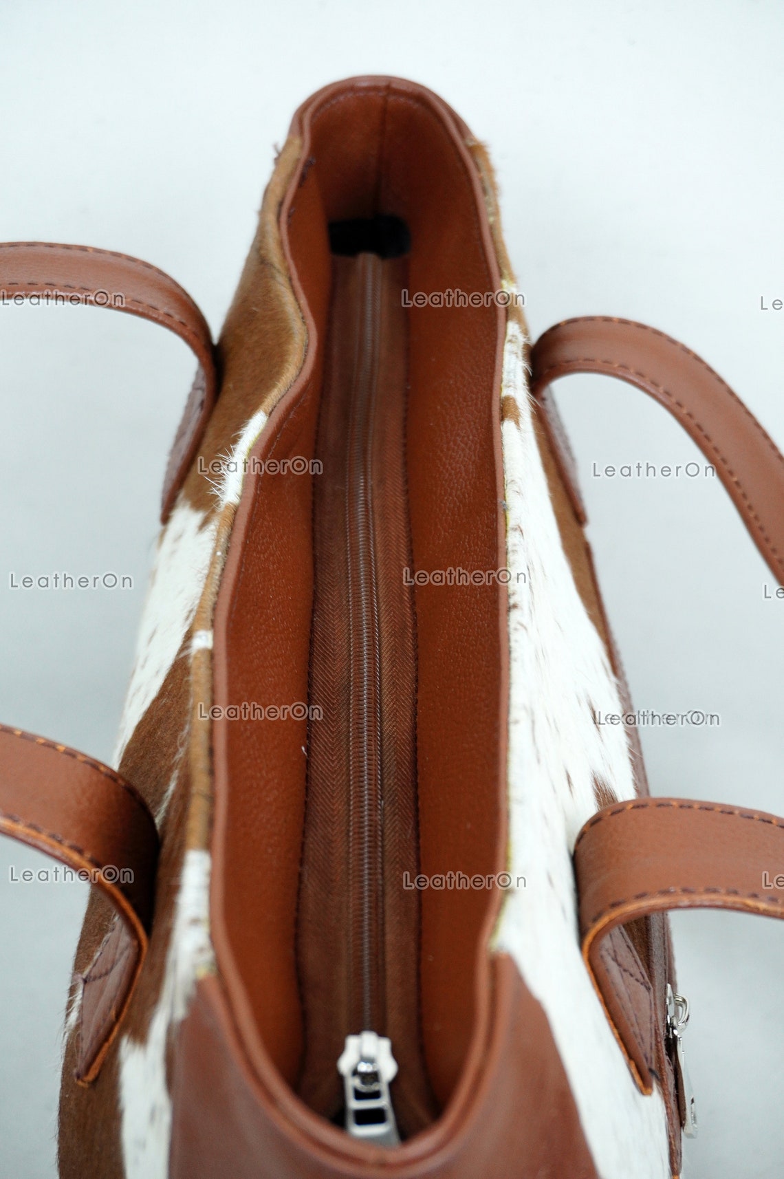 Cowhide Shoulder Bag | 100% Natural Hair on Cowhide Leather Handbag | Real Cow Skin Ladies Shoulder Bag | HB82