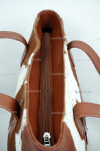 Load image into Gallery viewer, Cowhide Shoulder Bag | 100% Natural Hair on Cowhide Leather Handbag | Real Cow Skin Ladies Shoulder Bag | HB82
