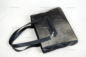 Cowhide Shoulder Bag | 100% Natural Hair on Cowhide Leather Handbag | Real Cow Skin Ladies Shoulder Bag | HB84