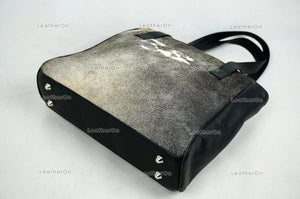 Cowhide Shoulder Bag | 100% Natural Hair on Cowhide Leather Handbag | Real Cow Skin Ladies Shoulder Bag | HB84