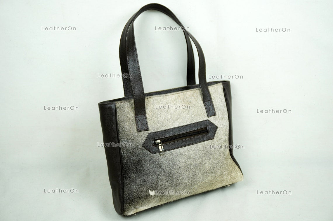 Cowhide Shoulder Bag | 100% Natural Hair on Cowhide Leather Handbag | Real Cow Skin Ladies Shoulder Bag | HB85