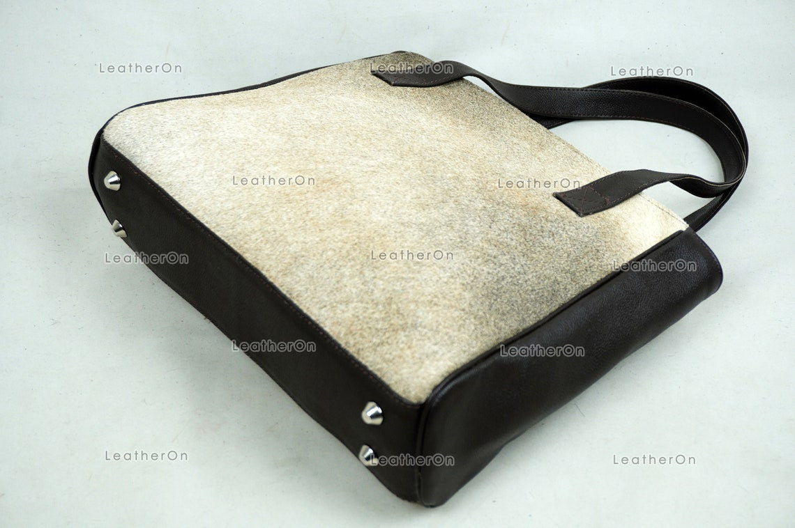 Cowhide Shoulder Bag | 100% Natural Hair on Cowhide Leather Handbag | Real Cow Skin Ladies Shoulder Bag | HB85