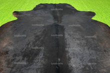Charger l&#39;image dans la visionneuse de la galerie, Black, XLARGE (6.3 X 6 ft.) Exact As Photo Cowhide Rug | 100% Natural Cowhide Area Rug | Real Hair-on Leather Cowhide Rug | C693
