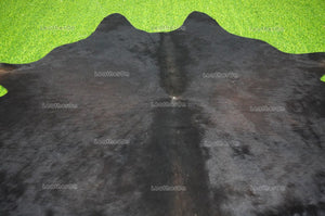 Black Large (6 X 5 ft.) Exact As Photo Cowhide Area RUG | 100% Natural Cowhide Rug | Genuine Hair-on Cowhide Leather Rug | C695