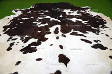Load image into Gallery viewer, Tricolor XLARGE (6.8 X 6.6 ft.) Exact As Photo Cowhide Rug | 100% Natural Cowhide Area Rug | Real Hair-on Leather Cowhide Rug | C719
