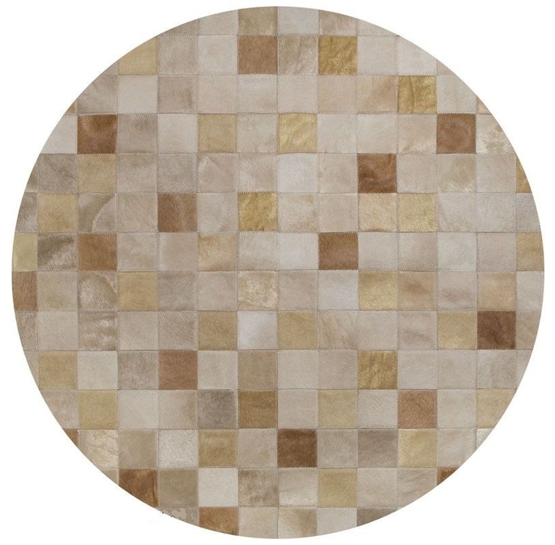 HANDMADE 100% Natural COWHIDE RUG | Patchwork Cowhide Area Rug | Hair on Leather Cowhide Carpet | PR138