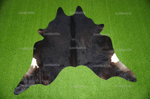Black Large (6 X 5 ft.) Exact As Photo Cowhide Area RUG | 100% Natural Cowhide Rug | Genuine Hair-on Cowhide Leather Rug | C695