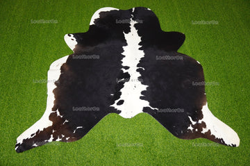 Tricolor Large (5 X 5.6 ft.) Exact As Photo Cowhide Area RUG | 100% Natural Cowhide Rug | Genuine Hair-on Cowhide Leather Rug | C701