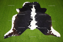 Load image into Gallery viewer, Tricolor Large (5 X 5.6 ft.) Exact As Photo Cowhide Area RUG | 100% Natural Cowhide Rug | Genuine Hair-on Cowhide Leather Rug | C701
