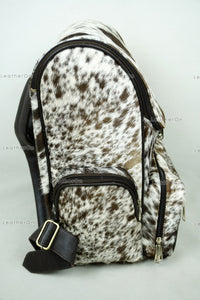 Large!! Natural Cowhide Backpack | 100% Real Hair On Cowhide Leather Backpack | Cowhide Shoulder Bag | Hair on Leather Backpack | BP71
