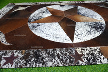 Load image into Gallery viewer, HANDMADE 100% Natural COWHIDE Area RUG (4 X 6 ft.) | Patchwork Hair on Cowhide Leather Area Rug | Exact as Photo | PR141
