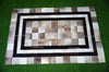 HANDMADE 100% Natural COWHIDE RUG (3 X 5 ft.) | Patchwork Hair on Cowhide Leather Area Rug | Exact as Photo | PR144