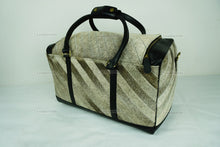 Load image into Gallery viewer, Large Duffel Bag!! Cowhide Patchwork Duffel Bag | Hair-On-Leather Travel Bag | Cow Skin Luggage Bag | Handmade Cowhide Duffel Bag | DB102
