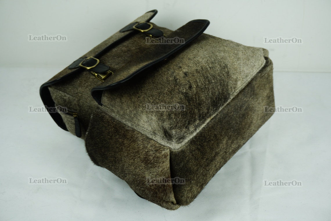 Cowhide Backpack | 100% Real Hair On Cowhide Leather Backpack | Cowhide Diaper Bag | Cowhide School Bag | Handmade Cowhide Backpack | BP102
