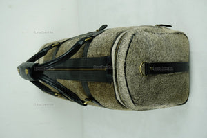 Cowhide Duffel Bag | Natural Cow Skin Duffel Bag | Hair-On-Leather Travel Bag | Cowhide Luggage Bag | Handmade Duffel Bag | DB111