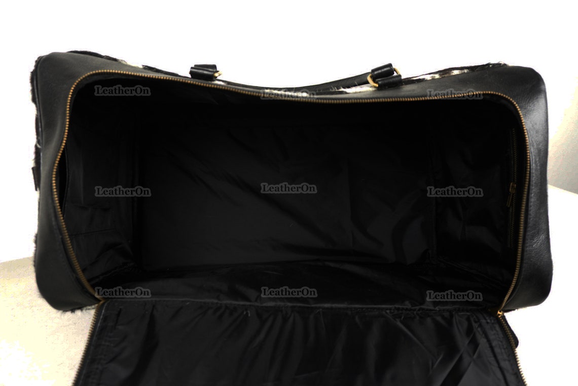 Large Duffel Bag!! Cowhide Patchwork Duffel Bag | Hair-On-Leather Travel Bag | Cow Skin Luggage Bag | Handmade Cowhide Duffel Bag | DB102