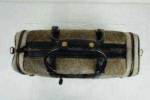 Cowhide Duffel Bag | Natural Cow Skin Duffel Bag | Hair-On-Leather Travel Bag | Cowhide Luggage Bag | Handmade Duffel Bag | DB111