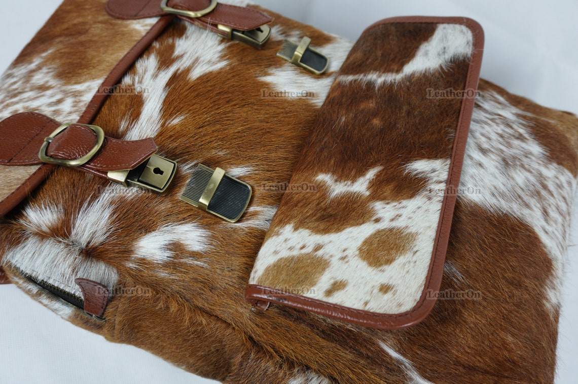 Cowhide Backpack | Real Hair On Cowhide Leather Backpack | Cowhide Diaper Bag | Cowhide School Bag | Cowhide Backpack with Key Lock | BP103