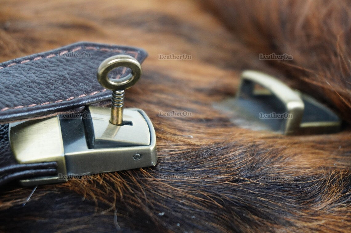 Cowhide Backpack | Real Hair On Cowhide Leather Backpack | Cowhide Diaper Bag | Cowhide School Bag | Cowhide Backpack with Key Lock | BP104