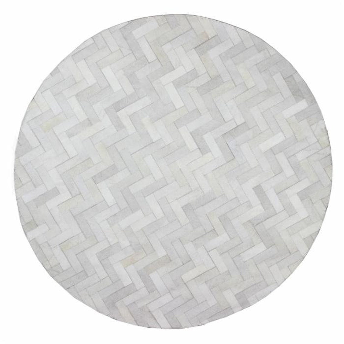 HANDMADE 100% Natural COWHIDE RUG | Patchwork Cowhide Area Rug | Hair on Leather Cowhide Carpet | PR206